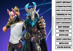 Fortnite 3 8x8 Quick Card Any Occasion