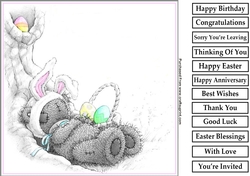 Tatty Teddy Easter 8x8 Quick Card