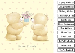 Forever Friends 5 8x8 Quick Card