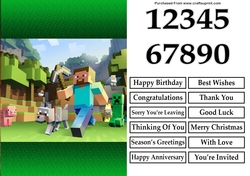 Minecraft 3 Quick Card