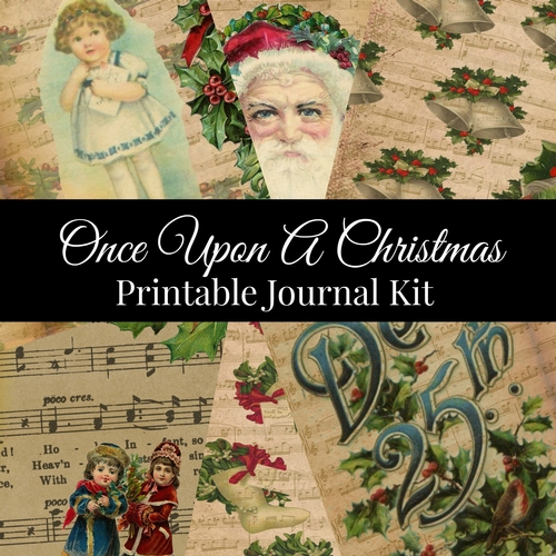 Once Upon A Christmas Vintage Junk Journal Kit