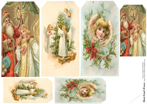 Christmas Angels Tags