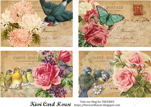 Vintage Postcards, Journal Cards, Ephemera 