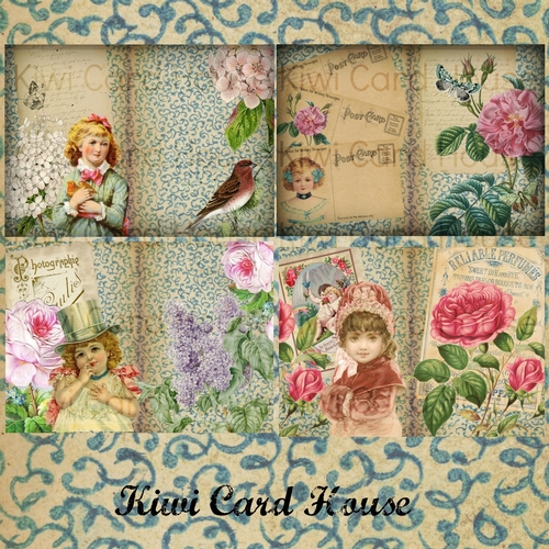 Victorian Children Journal Pages Set #2