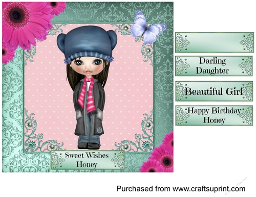 Sweetest Dolly Amelie Card Front