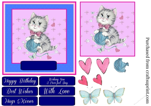 Purr-fect Birthday Quick Card