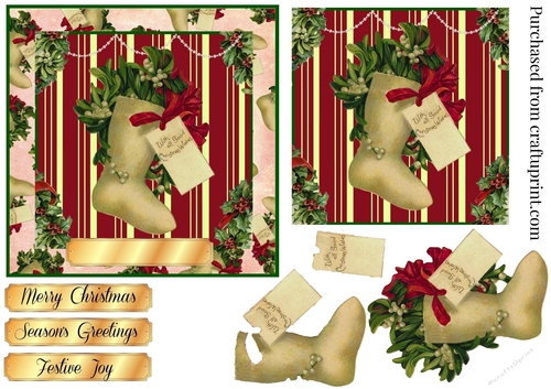Vintage Christmas Stocking