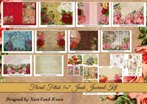 Floral Fetish Junk Journal Kit