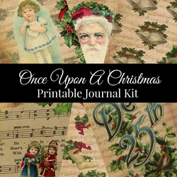 Once Upon A Christmas Vintage Junk Journal Kit