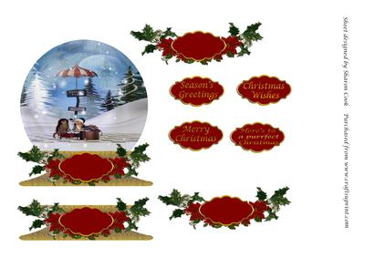 Christmas Cats Globe