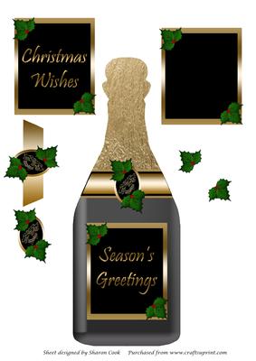 Christmas Champagne Topper