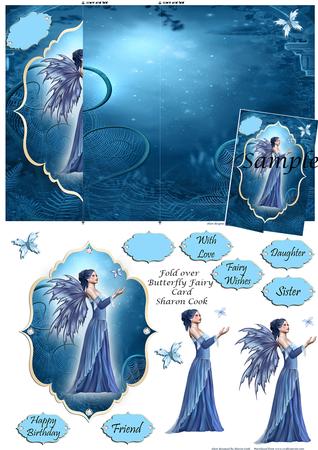 Butterfly Fairy Fold Back Card
