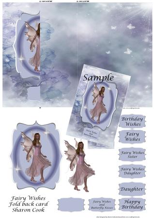 Fairy Wishes Fold Back Card