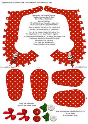 Xmas Baby Shoe