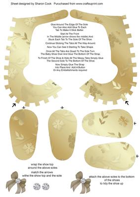 Gold Baby Shoe