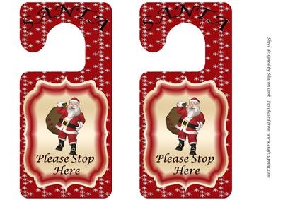 Santa Door Hanger