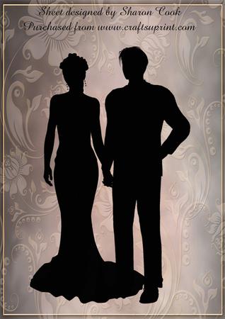 Silhouette Bride and Groom