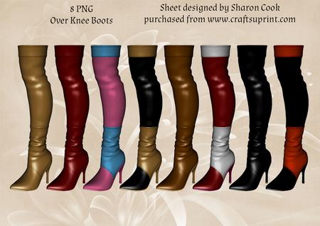 8 Over Knee Boots