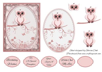 Owl Birthday Topper