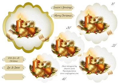 Christmas Candle Topper