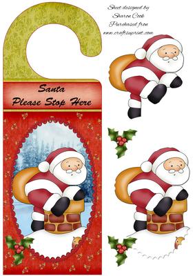 Santa Door Hanger