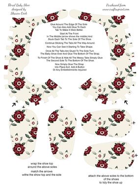 Floral Baby Shoe