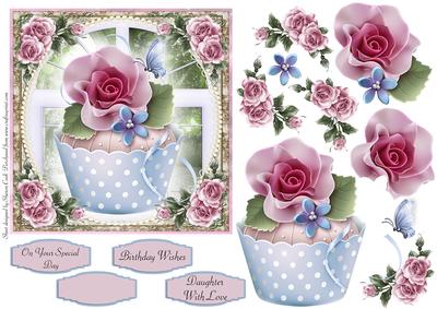 Cupcake Rose Topper
