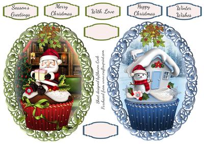 Christmas Cupcake Toppers