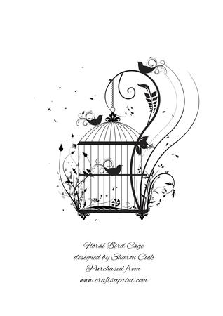 Floral Bird Cage