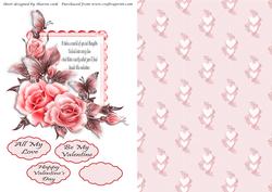 Valentine Rose Topper