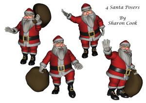 4 Santa Posers