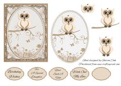 Owl Birthday Topper