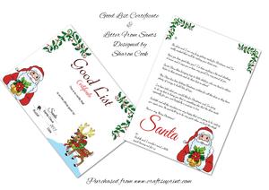 Good List Certificate & Letter from Santa