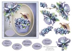 Blue Rose Topper