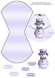 Lilac Wobbly Snowman