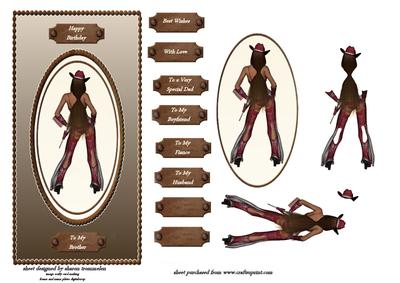 Cheeky Cow Girl Step by Step