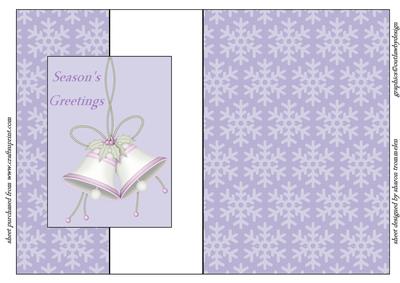 Christmas Bells Fold Back Sheet