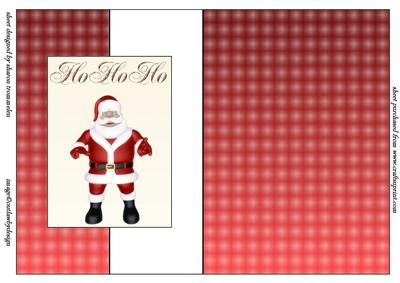 Ho Ho Ho Santa Fold Back Sheet