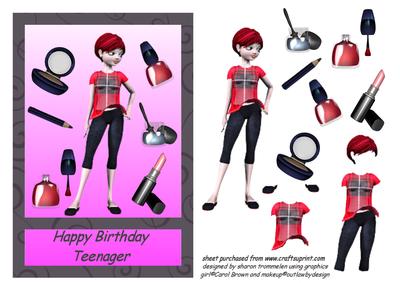 Happy Birthday Teenager Step by Step