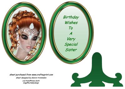 Auburn Beauty Plate and Stand Sheet