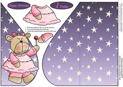 1 Today Birthday Bear Tear Drop