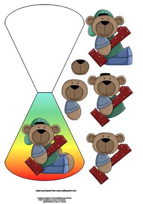 Birthday Boy Age 1 Wobble Card