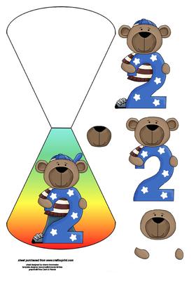 Birthday Boy Age 2 Wobble Card