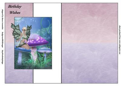 Fairy Spells Fold Back Sheet