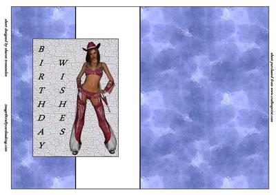 Cowgirl Wishes Fold Back