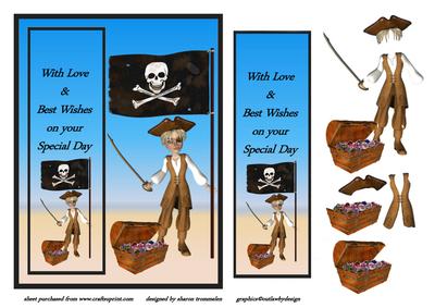 Pirate Step by Step with Bookmark