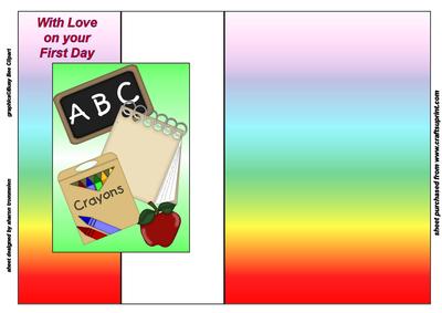 First Day of School Fold Back Sheet
