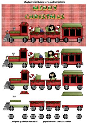 Christmas Train Step by Step