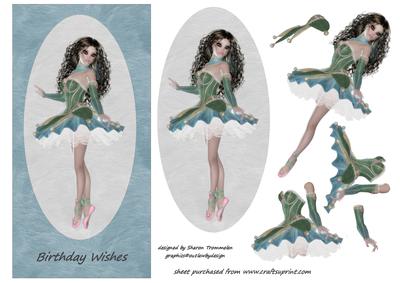Elegant Ballerina Birthday Wishes