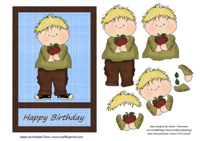 Happy Birthday Little Boy Step by Step
